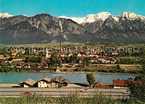 AK / Ansichtskarte Hall_Tirol Panorama Blick gegen Bettelwurf Karwendelgebirge Hall_Tirol