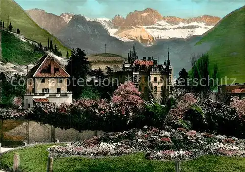 AK / Ansichtskarte Bozen_Suedtirol Teilansicht mit Blick gegen Rosengarten Dolomiten Bozen Suedtirol