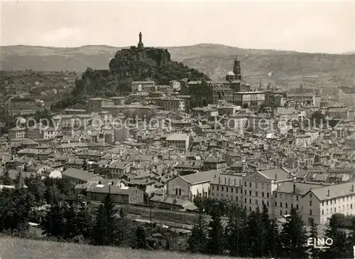 AK / Ansichtskarte Le_Puy en Velay Vue generale Le Mont Anis surmonte de la Vierge et de la Cathedrale Le_Puy en Velay