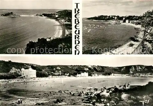 AK / Ansichtskarte Trebeurden La Pointe du Castel Les plages de Tresmeur et de Trouzoul Trebeurden