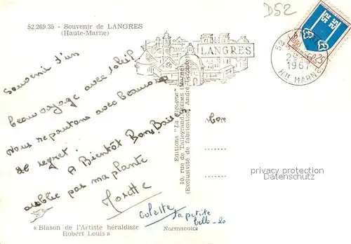 AK / Ansichtskarte Langres Vue partielle Langres