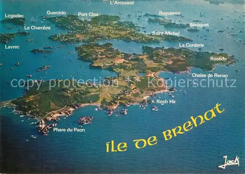 AK / Ansichtskarte Ile de Brehat Vue generale aerienne Ile de Brehat