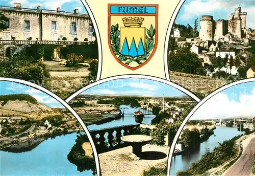 AK / Ansichtskarte Fumel Le Chateau de Bonaguil Vallee du Lot a Condat Vue prise du Chateau Vallee du Lot Fumel