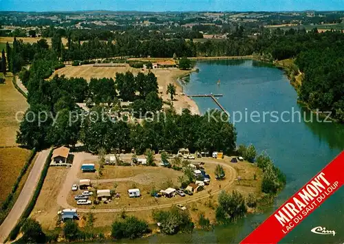 AK / Ansichtskarte Miramont de Guyenne Lac du Saut du Loup Vue aerienne Miramont de Guyenne