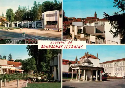 AK / Ansichtskarte Bourbonne les Bains_Haute_Marne Station thermale Centre touristique Etablissement thermal Vue generale le Casino la fontaine Bourbonne les Bains_Haute