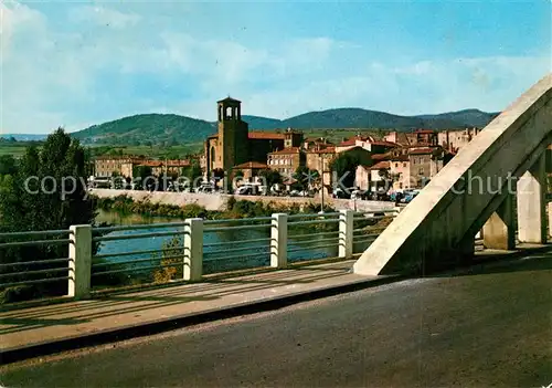 AK / Ansichtskarte Langeac Le quai en bordure de l Allier Langeac