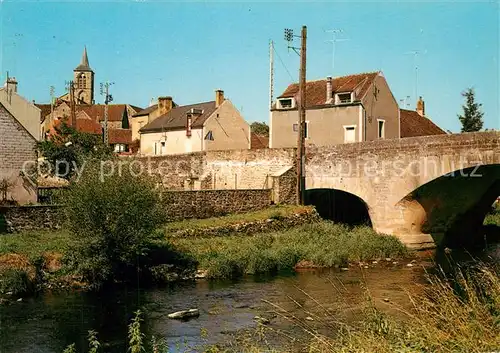 AK / Ansichtskarte Pontaubert Eglise et le Pont Pontaubert