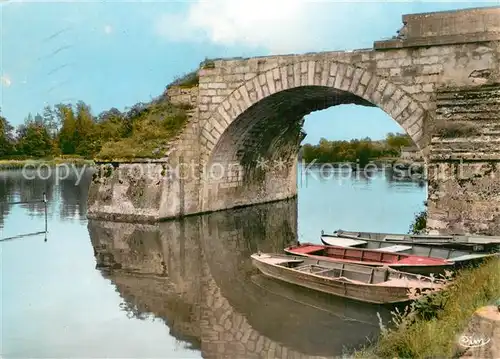 AK / Ansichtskarte Pont sur Yonne Bords de lYonne Vieux Pont Pont sur Yonne