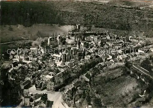 AK / Ansichtskarte Caylus Vue generale aerienne Caylus