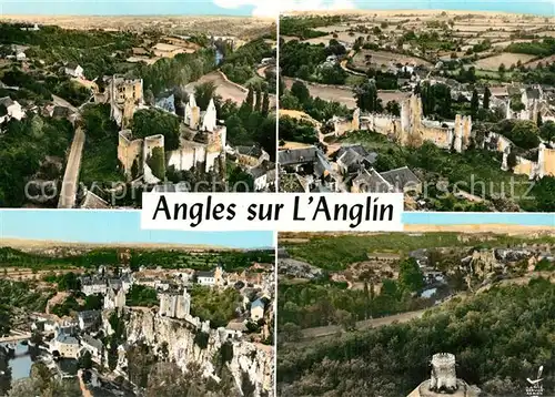 AK / Ansichtskarte Angles sur l_Anglin Vue generale aerienne Angles sur l_Anglin