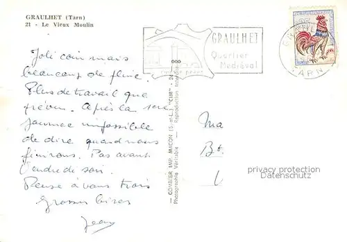 AK / Ansichtskarte Graulhet Le Vieux Moulin Graulhet
