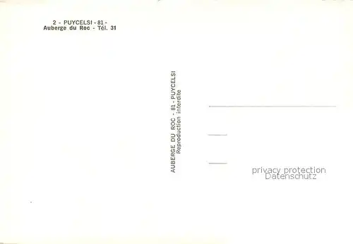 AK / Ansichtskarte Puycelsi Auberge du Roc 