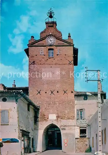 AK / Ansichtskarte Verdun sur Garonne Horloge et la porte de la ville Verdun sur Garonne