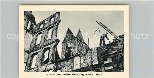 AK / Ansichtskarte Militaria_Deutschland_WK2 Von Stalingrad bis N?rnberg Zerst?rung deutscher St?dte L?beck Eilebrecht Zigaretten 
