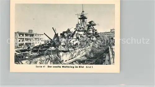 AK / Ansichtskarte Militaria_Deutschland_WK2 Von Stalingrad bis N?rnberg Wende auf dem Atlantik Admiral Hipper Eilebrecht Zigaretten 