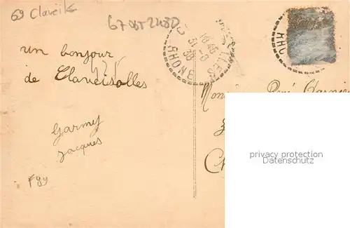 AK / Ansichtskarte Claveisolles Vue generale et la Manecanterie Claveisolles