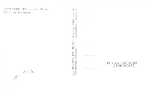 AK / Ansichtskarte Sancerre vu d amigny Sancerre