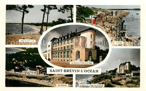 AK / Ansichtskarte Saint Brevin l_Ocean_Loire_Atlantique Plage Casino Hotel Dunes vue aerienne Saint Brevin l_Ocean