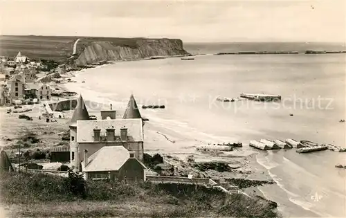 AK / Ansichtskarte Arromanches les Bains Port de la Liberation vue generale du port Arromanches les Bains