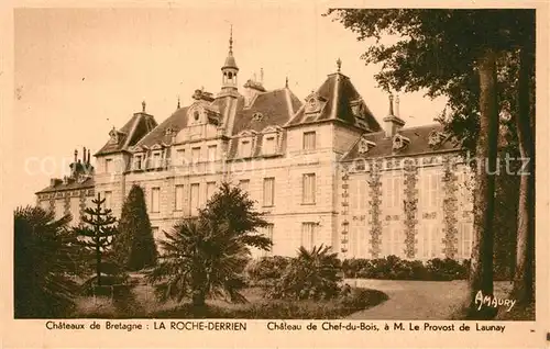 AK / Ansichtskarte La_Roche Derrien Chateau de Chef du Bois Schloss La_Roche Derrien