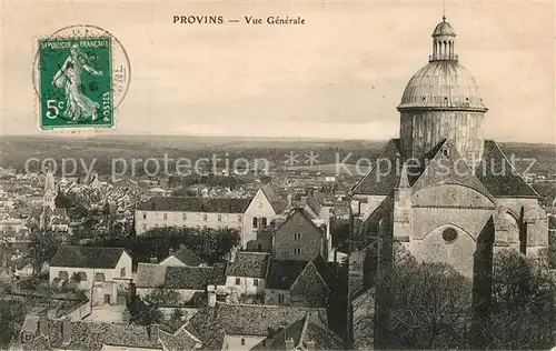 AK / Ansichtskarte Provins Vue generale Eglise Provins