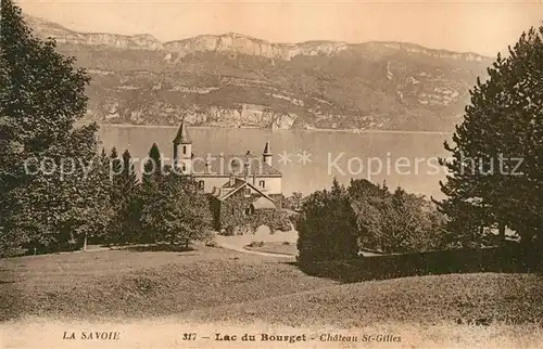 AK / Ansichtskarte Aix les Bains Chateau Saint Gilles au Lac du Bourget Aix les Bains