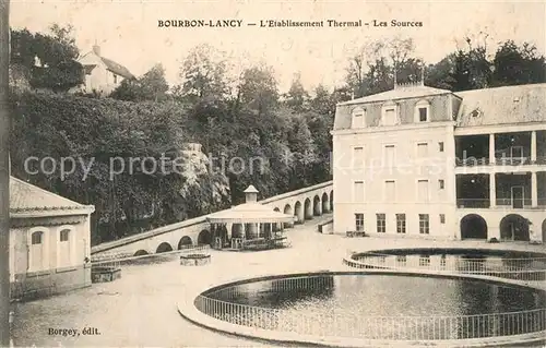 AK / Ansichtskarte Bourbon Lancy Etablissement Thermal Les Sources Bourbon Lancy