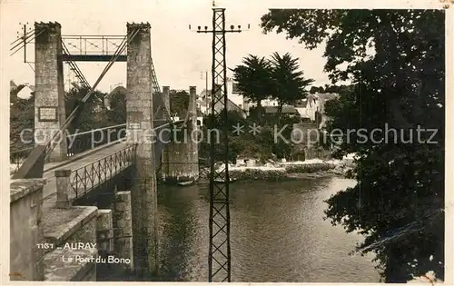 AK / Ansichtskarte Auray Pont du Bono Auray