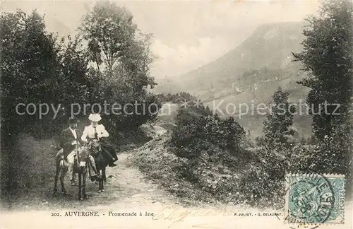 AK / Ansichtskarte Auvergne_Region Promenade a ane Auvergne Region