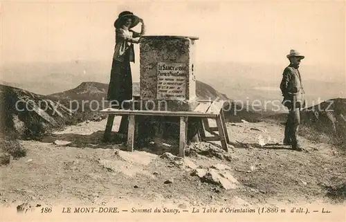 AK / Ansichtskarte Le_Mont Dore_Puy_de_Dome Sommet du Sancy Table d Orientation Le_Mont Dore_Puy_de_Dome