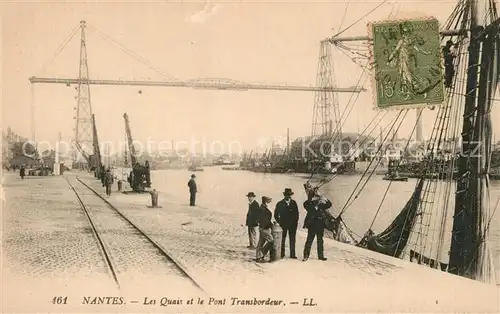 AK / Ansichtskarte Nantes_Loire_Atlantique Les Quais et le Pont Transbordeur Nantes_Loire_Atlantique