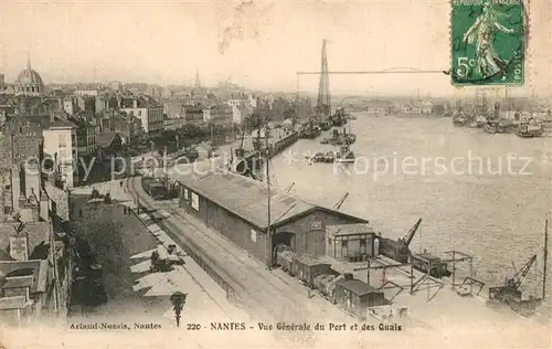 AK / Ansichtskarte Nantes_Loire_Atlantique Vue generale du port et des quais Nantes_Loire_Atlantique