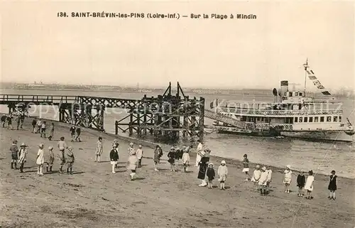 AK / Ansichtskarte Saint Brevin les Pins Sur la plage a Mindin Saint Brevin les Pins