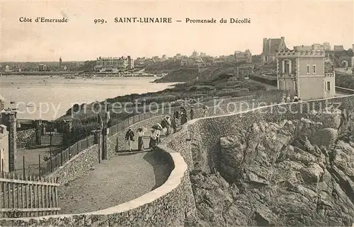 AK / Ansichtskarte Saint Lunaire Promenade du Decolle Saint Lunaire