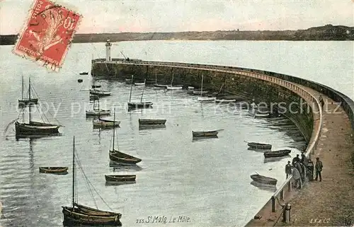 AK / Ansichtskarte Saint Malo_Ille et Vilaine_Bretagne Le Mole Saint Malo_Ille et Vilaine