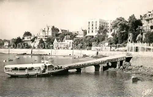 AK / Ansichtskarte Dinard_Ille_et_Vilaine_Bretagne Cale des Vedettes vertes Promenade du Clair de Lune Dinard_Ille