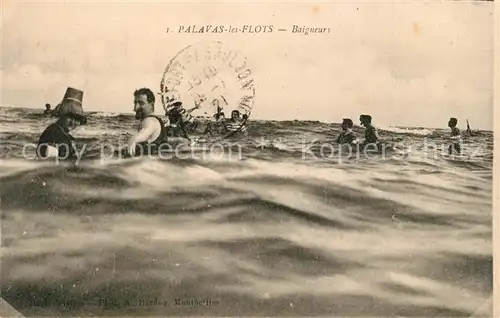 AK / Ansichtskarte Palavas les Flots_Herault Baigneurs Palavas les Flots_Herault