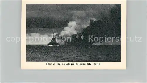AK / Ansichtskarte Militaria_Deutschland_WK2 Von N?rnberg bis Stalingrad Heidenkampf der Bismarck Versunken Eilebrecht Zigaretten 