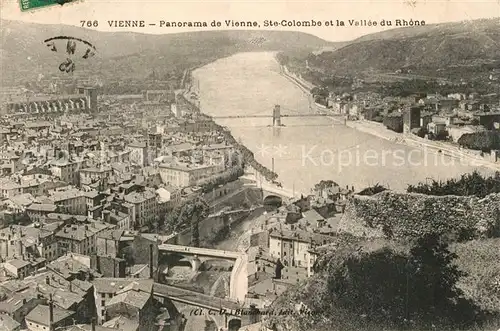 AK / Ansichtskarte Vienne_sur_le_Rhone Panorama Sainte Colombe et Vallee du Rhone Vienne_sur_le_Rhone