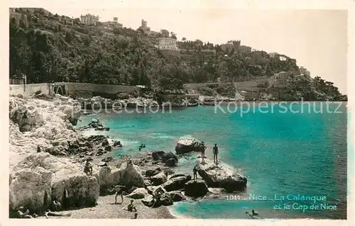 AK / Ansichtskarte Nice_Alpes_Maritimes La Calanque et Cap de Nice Nice_Alpes_Maritimes