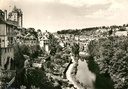 AK / Ansichtskarte Uzerche Paysage sur la Vezere vu de l Hotel Bellevue Uzerche