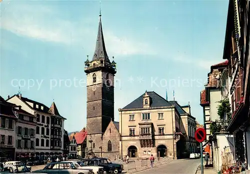 AK / Ansichtskarte Obernai_Bas_Rhin Kappelturm Hotel de Ville Obernai_Bas_Rhin