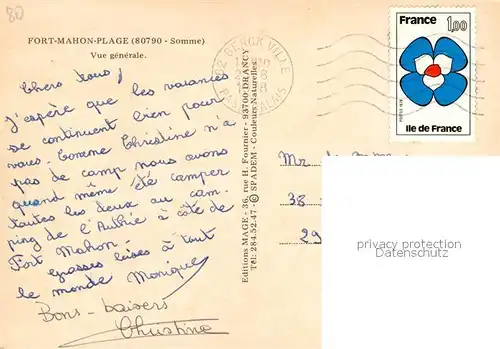 AK / Ansichtskarte Fort Mahon Plage Vue generale Fort Mahon Plage