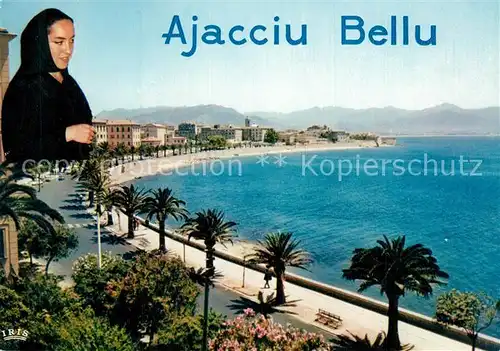 AK / Ansichtskarte Ajaccio Boulevard Lantivy avec ses palmiers et lauriers roses Ajaccio