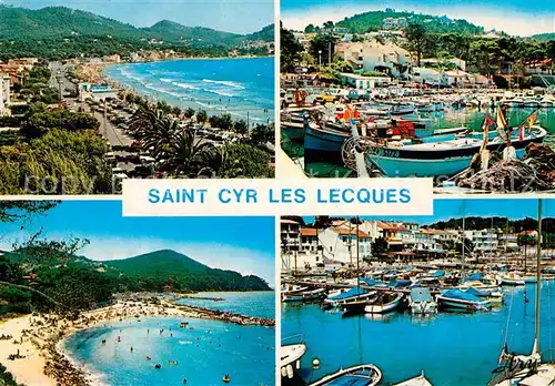 AK / Ansichtskarte Saint Cyr les Lecques Grande Plage Port de la Madrague Plage Port des Lecques Saint Cyr les Lecques