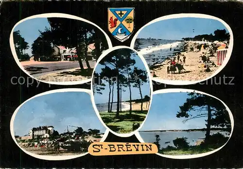 AK / Ansichtskarte Saint Brevin les Pins Les Rochelets Place Saint Hubert Avenue de la Mer Plages Saint Brevin les Pins