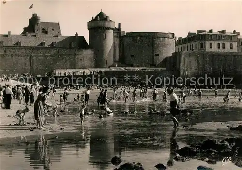 AK / Ansichtskarte Saint Malo_Ille et Vilaine_Bretagne Plage de l Eventail Saint Malo_Ille et Vilaine