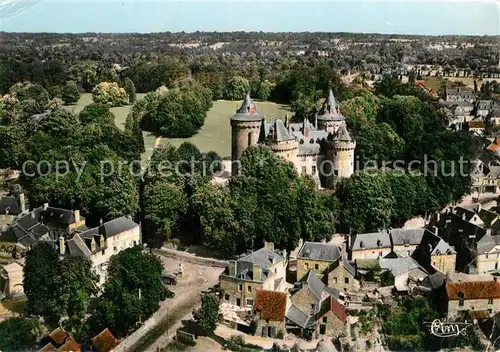 AK / Ansichtskarte Combourg Chateau et Place Chateaubriand vue aerienne Combourg