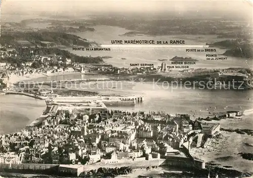 AK / Ansichtskarte Saint Malo_Ille et Vilaine_Bretagne Panorama Vallee de la Rance vue aerienne Saint Malo_Ille et Vilaine