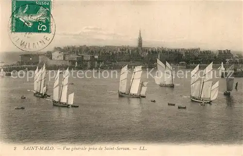 AK / Ansichtskarte Saint Malo_Ille et Vilaine_Bretagne Vue generale prise de Saint Servan Saint Malo_Ille et Vilaine